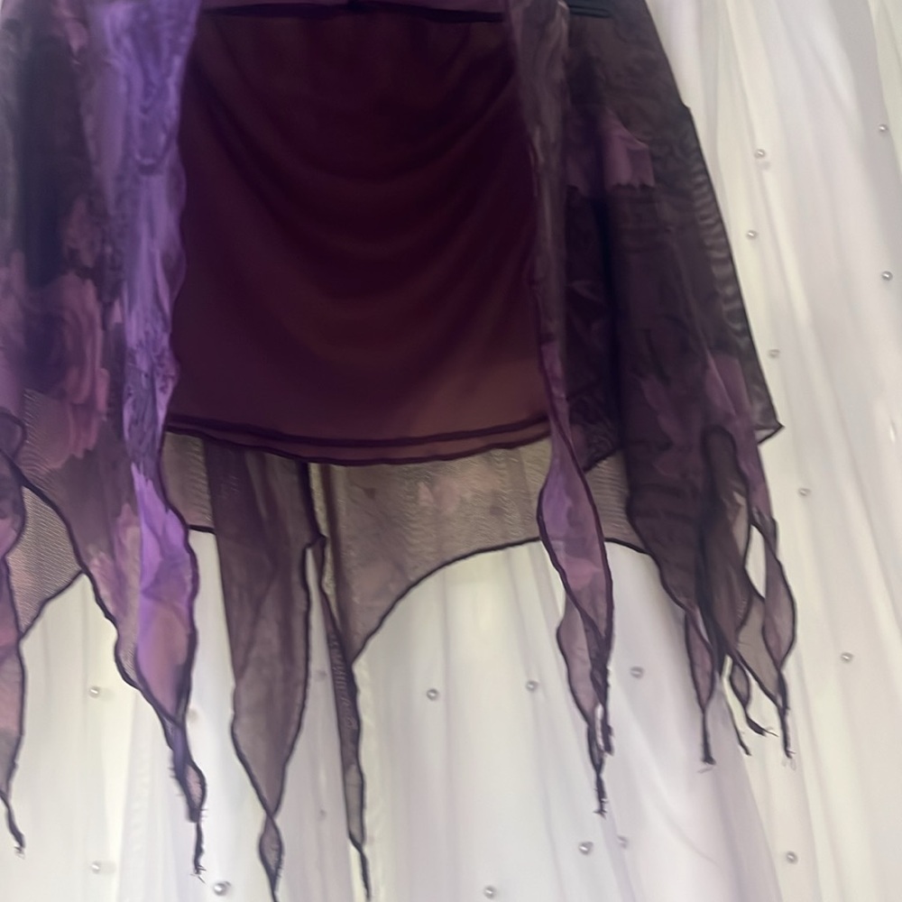 Kimchi Blue Plum Sheer Skirt - Picture 5 of 7